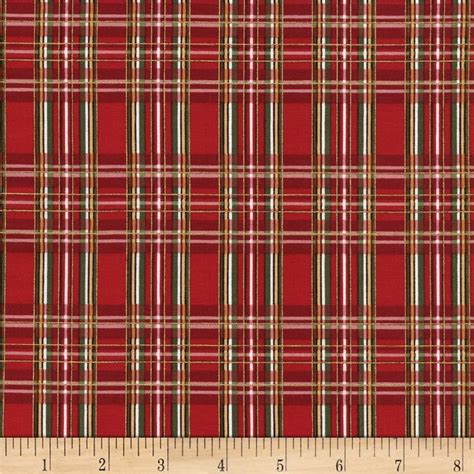 Timeless Treasures Red Plaid 